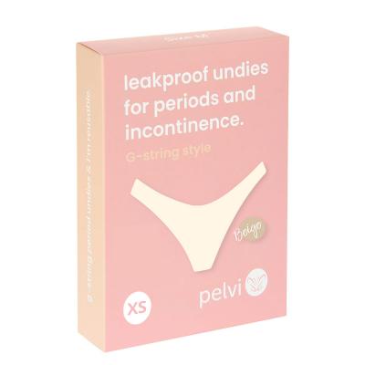 Pelvi Leakproof Underwear G-String Beige XS